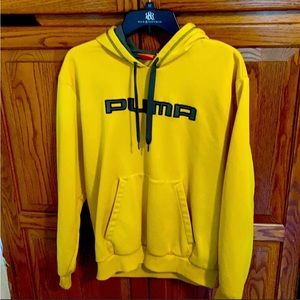 Yellow Puma sweatshirt & hoodie